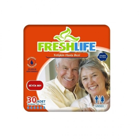 Freshlife Belbantlı EkstraLarge (XL) 30`lu Hasta Bezi