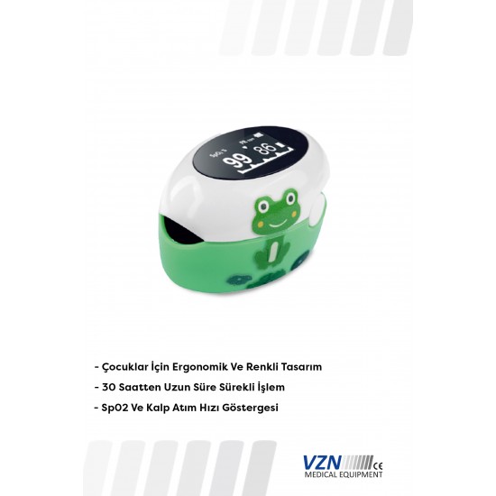 Vzn Pediatrik Parmak Tipi Pulse Oksimetre SHO-3003