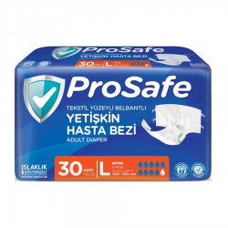 Prosafe Belbantlı Yetişkin Hasta bezi büyük Large (L) 30'lu